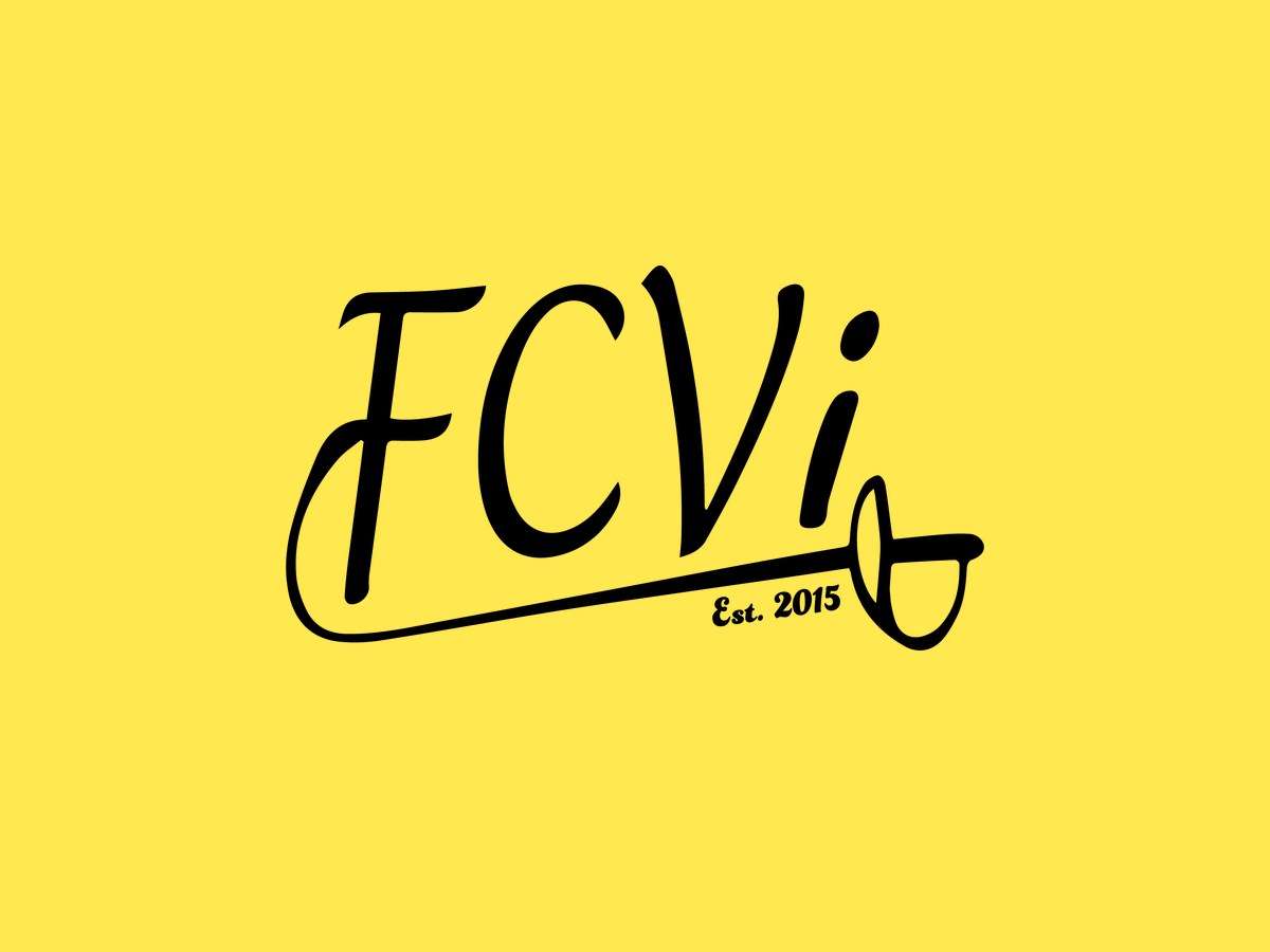 FCVi - Fencing Club Villach Logo auf gelbem Grund